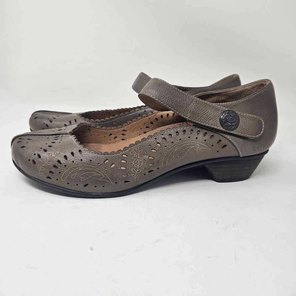 Taos Womens Shoes Size 9 40 Leather Mary Jane Comfort Brown Taupe S3